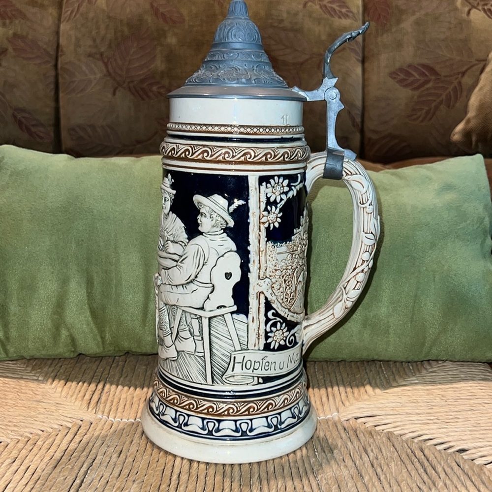 Authentic Vintage German Beer Stein -VGC